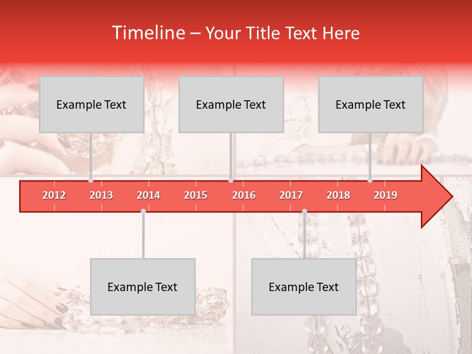 Luxury Caucasian Model PowerPoint Template