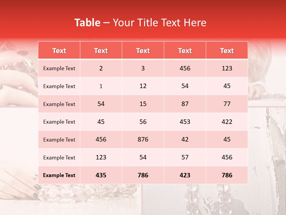 Luxury Caucasian Model PowerPoint Template