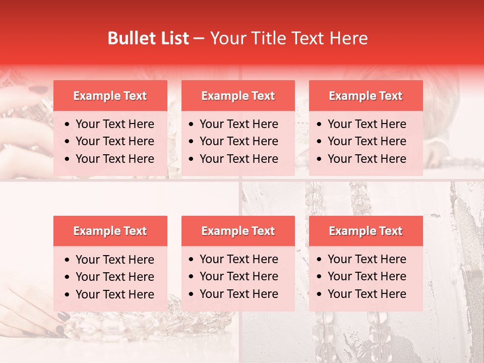 Luxury Caucasian Model PowerPoint Template