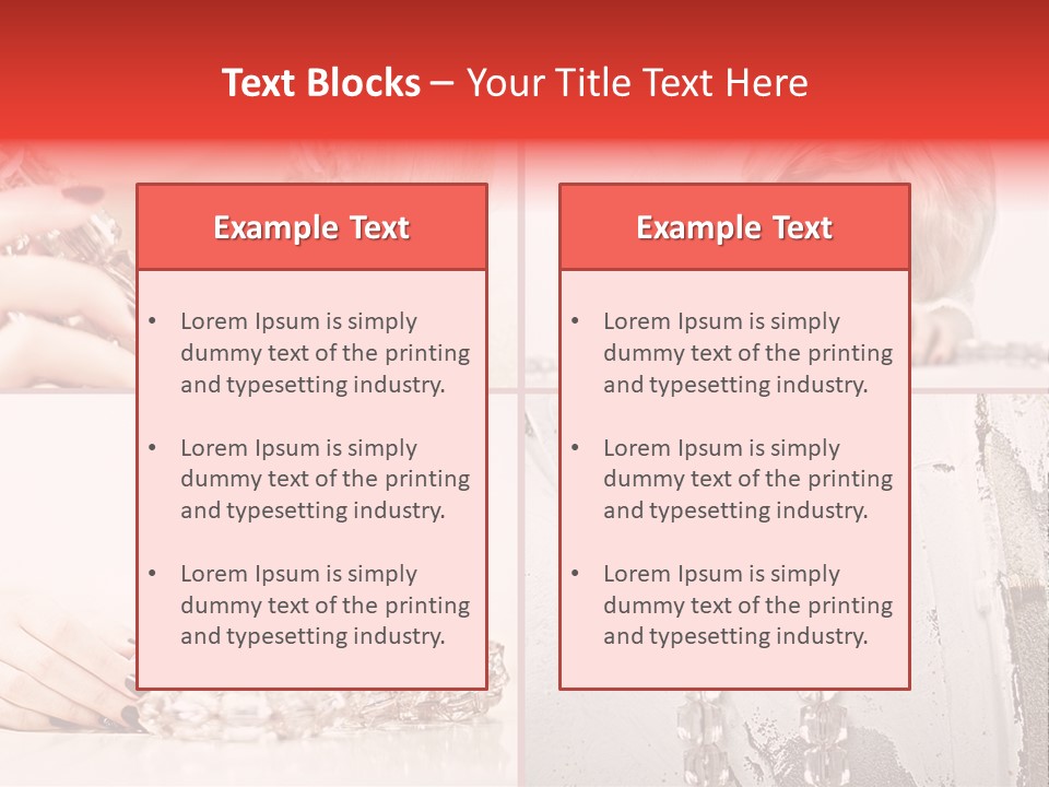 Luxury Caucasian Model PowerPoint Template