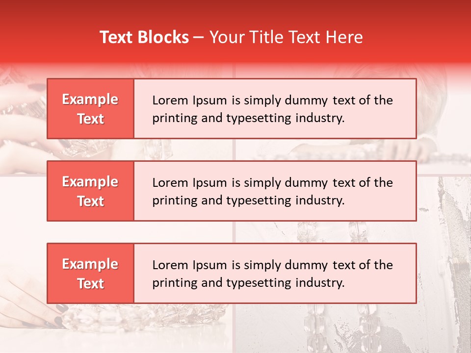 Luxury Caucasian Model PowerPoint Template