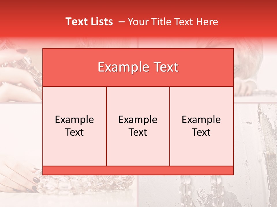 Luxury Caucasian Model PowerPoint Template