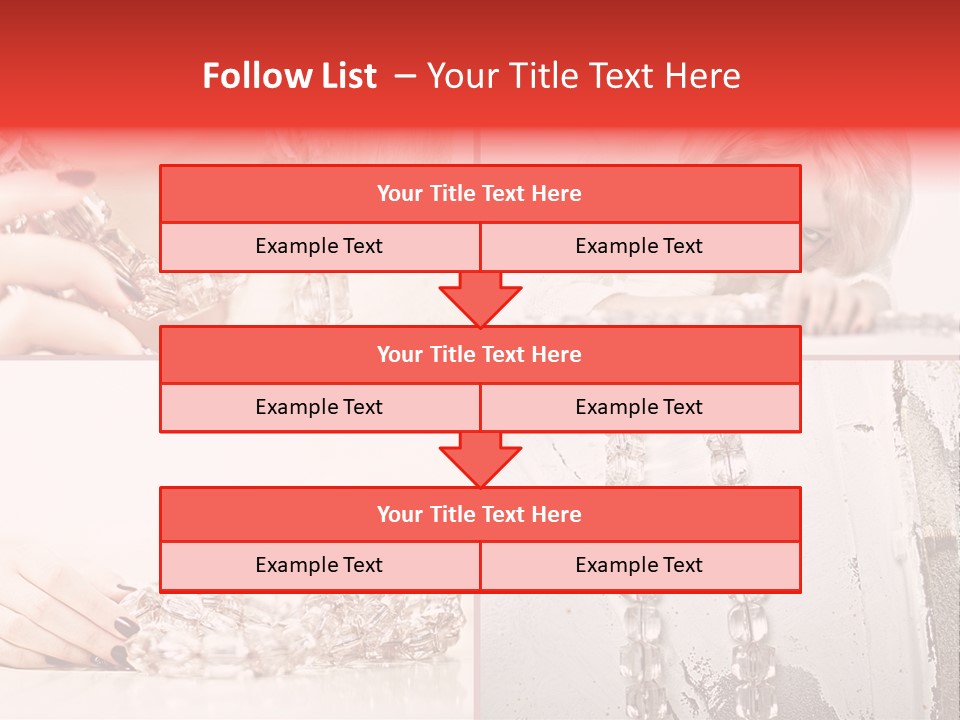 Luxury Caucasian Model PowerPoint Template