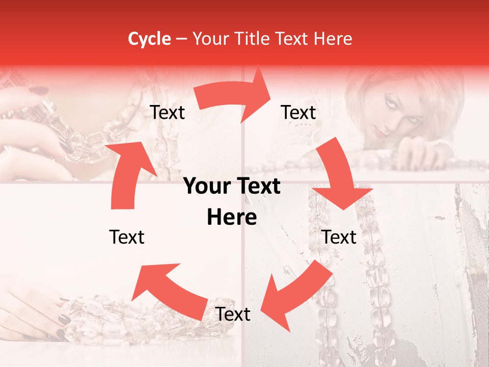 Luxury Caucasian Model PowerPoint Template