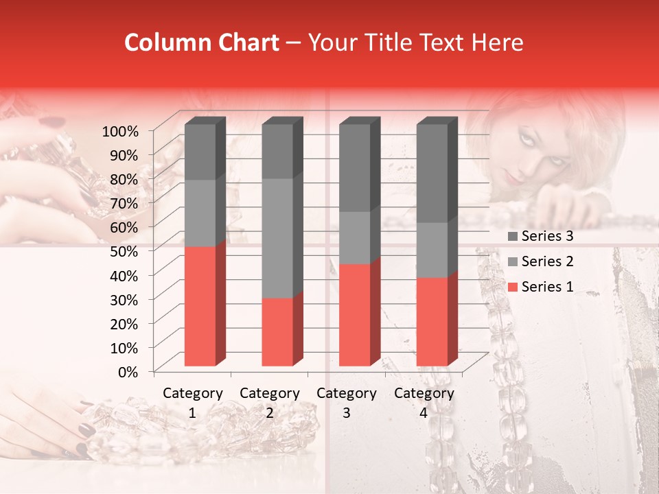 Luxury Caucasian Model PowerPoint Template