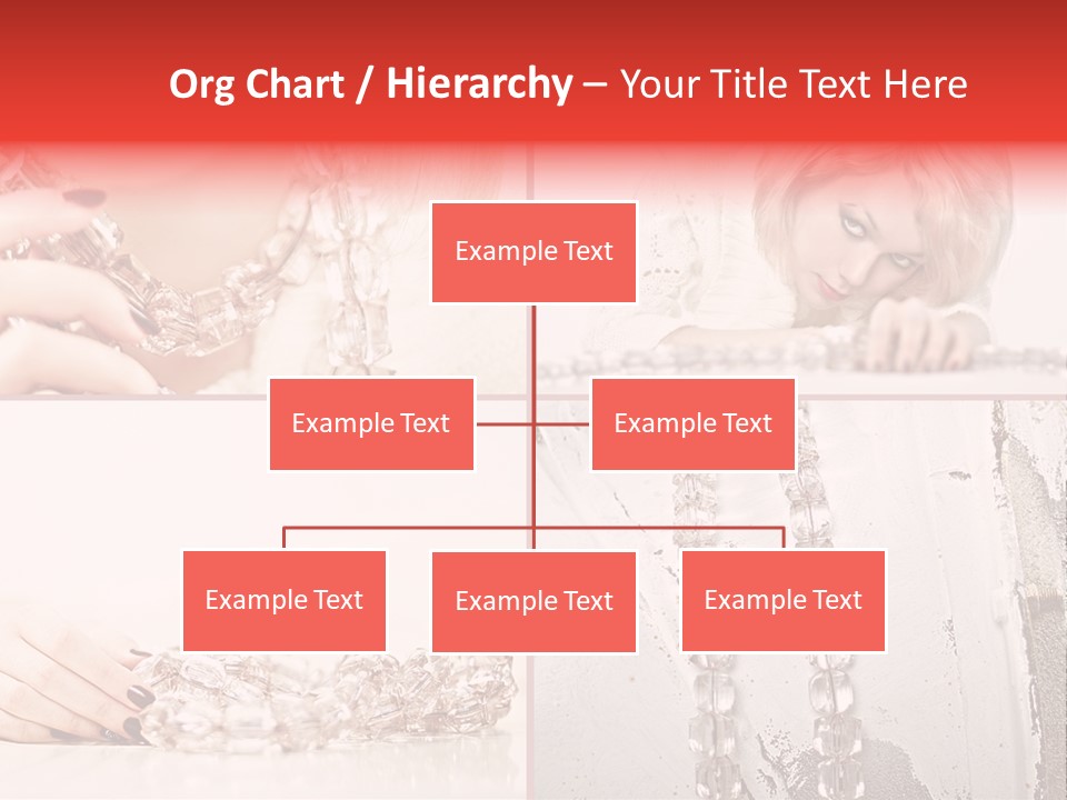 Luxury Caucasian Model PowerPoint Template