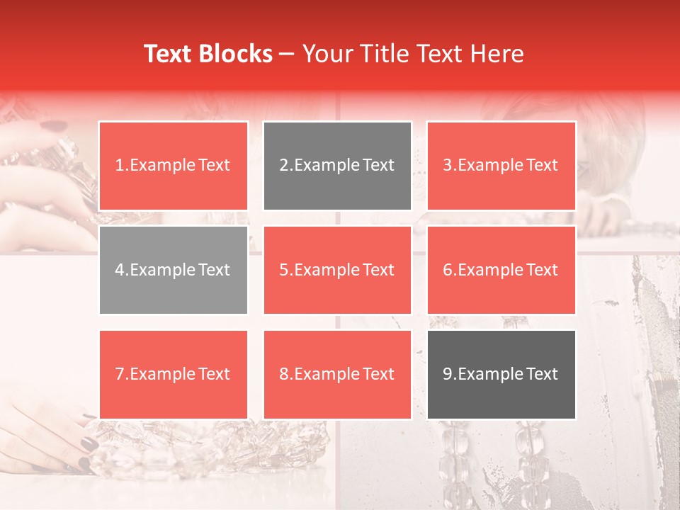 Luxury Caucasian Model PowerPoint Template