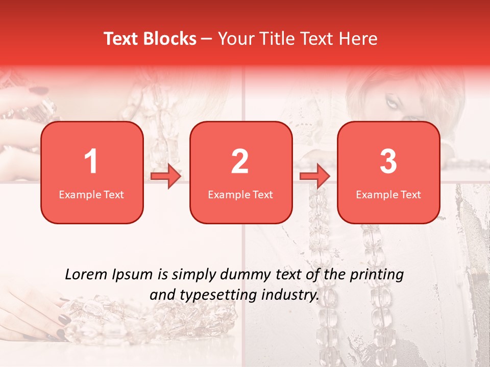 Luxury Caucasian Model PowerPoint Template