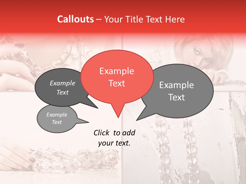 Luxury Caucasian Model PowerPoint Template