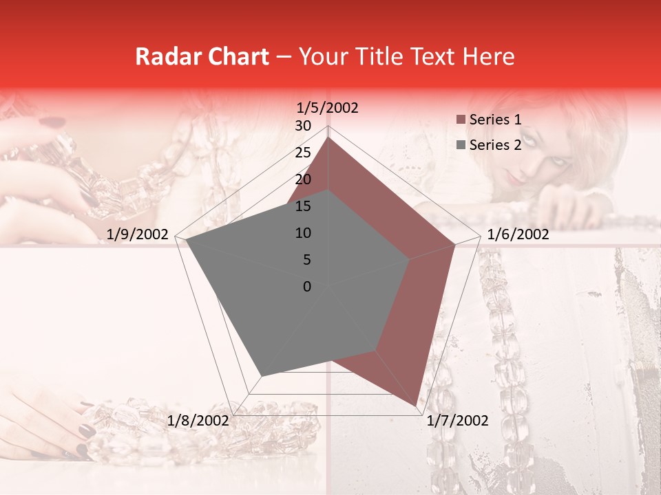 Luxury Caucasian Model PowerPoint Template