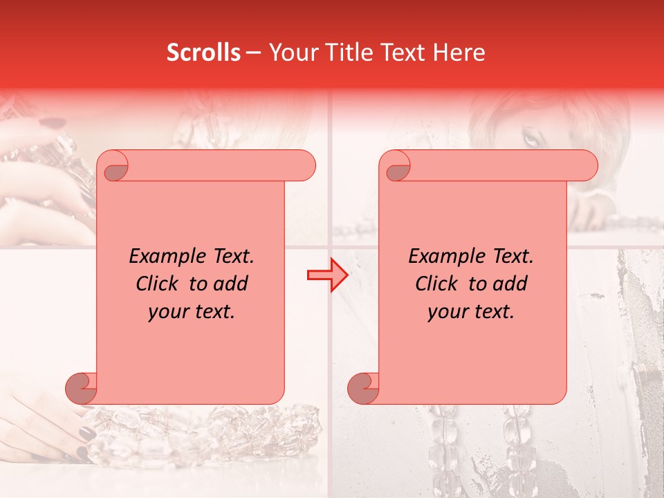 Luxury Caucasian Model PowerPoint Template