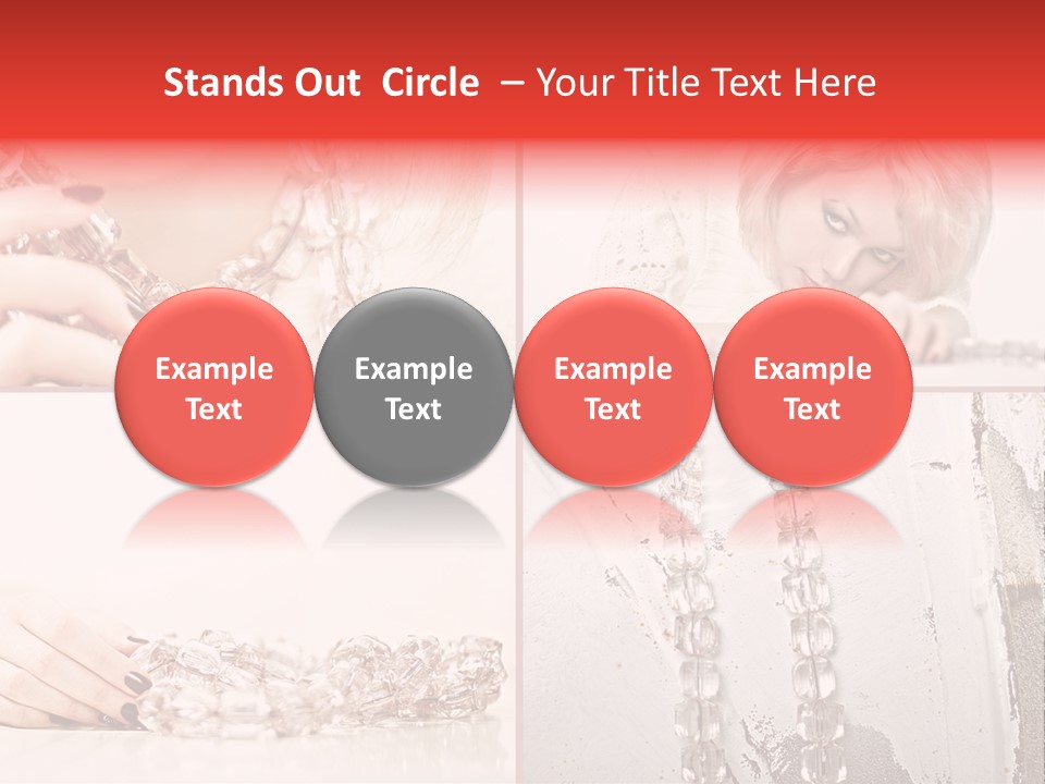 Luxury Caucasian Model PowerPoint Template