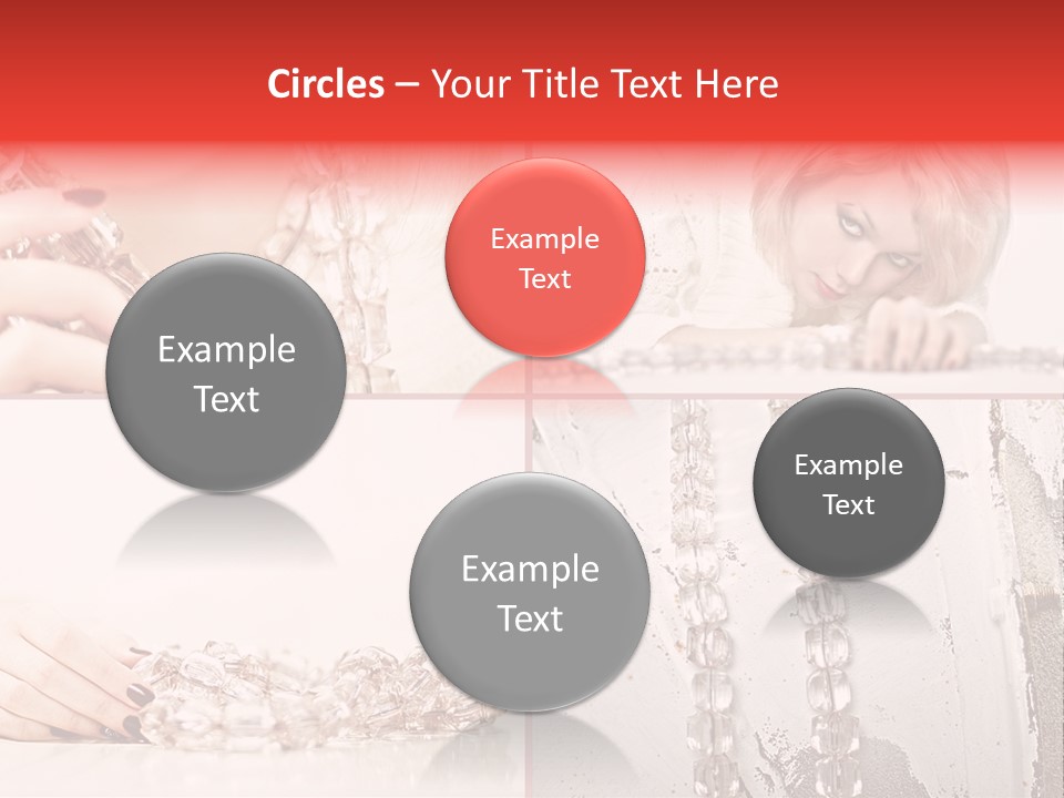 Luxury Caucasian Model PowerPoint Template