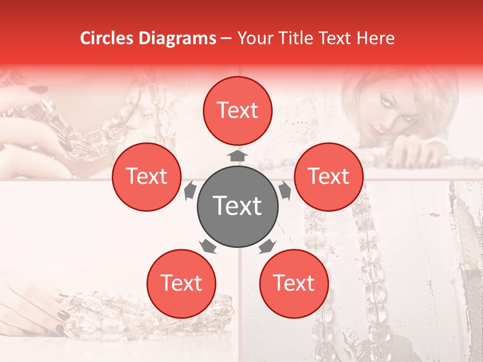 Luxury Caucasian Model PowerPoint Template