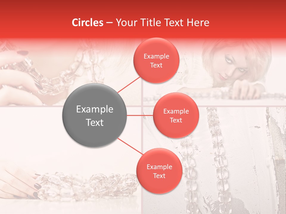 Luxury Caucasian Model PowerPoint Template