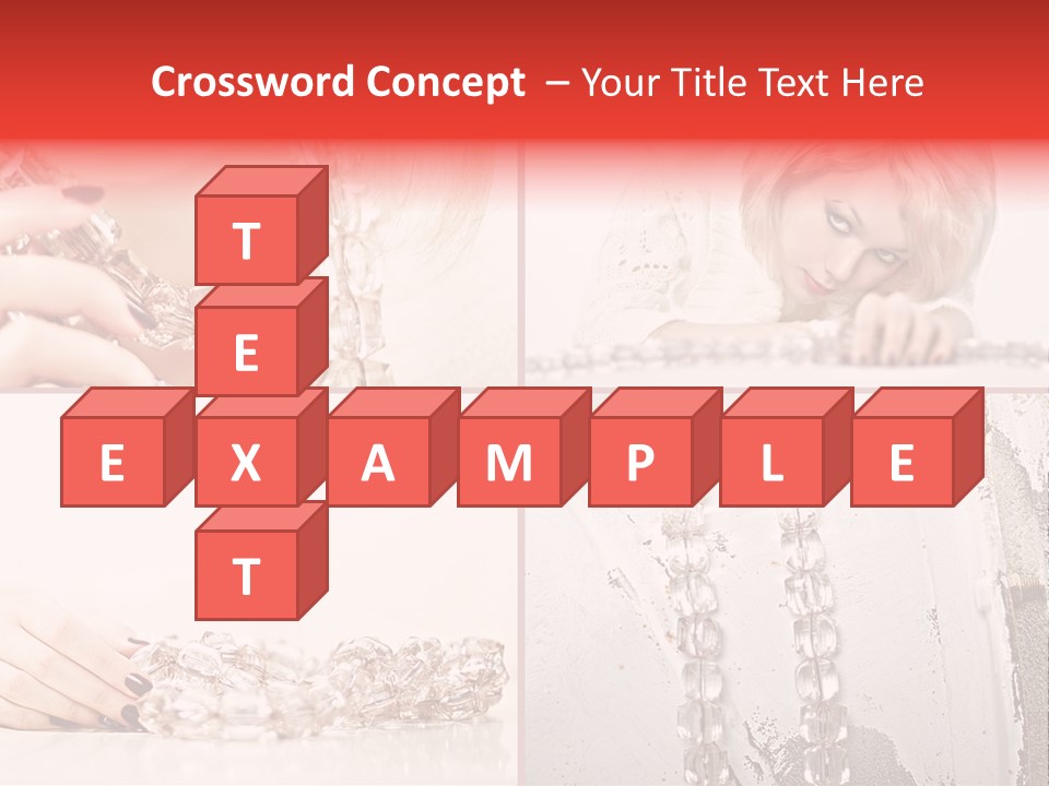 Luxury Caucasian Model PowerPoint Template