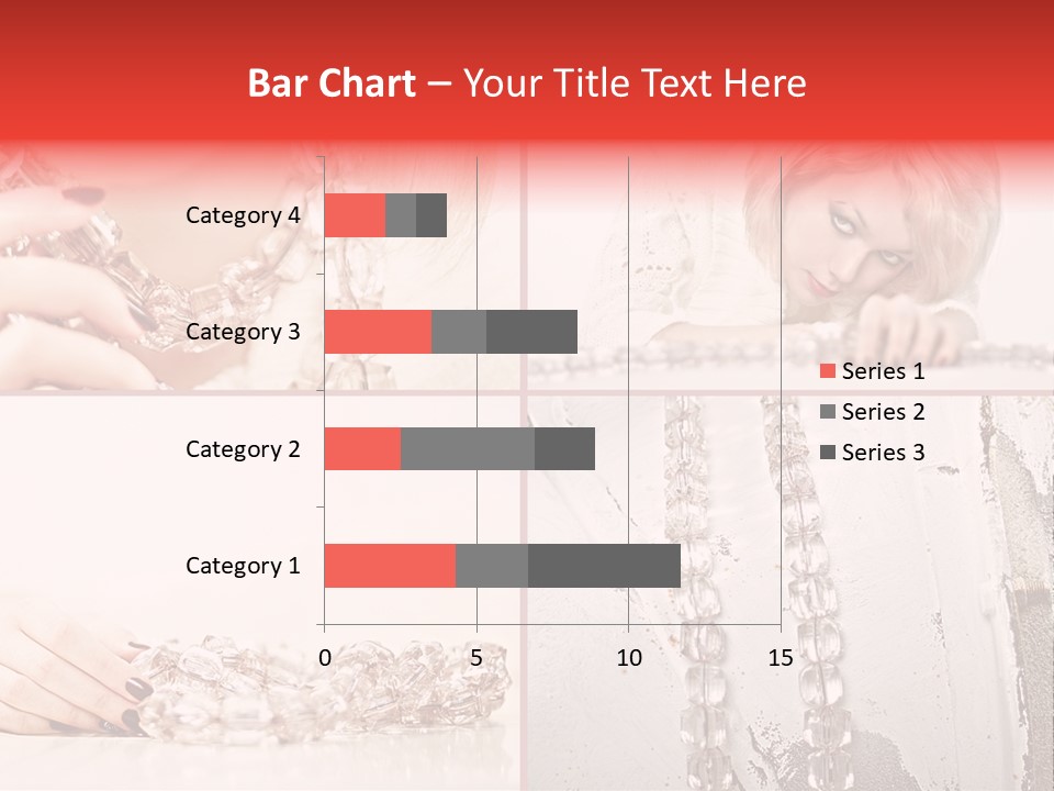 Luxury Caucasian Model PowerPoint Template