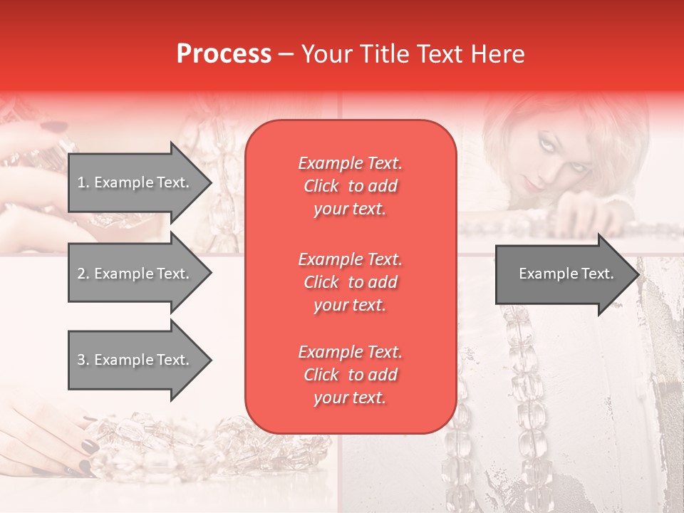 Luxury Caucasian Model PowerPoint Template