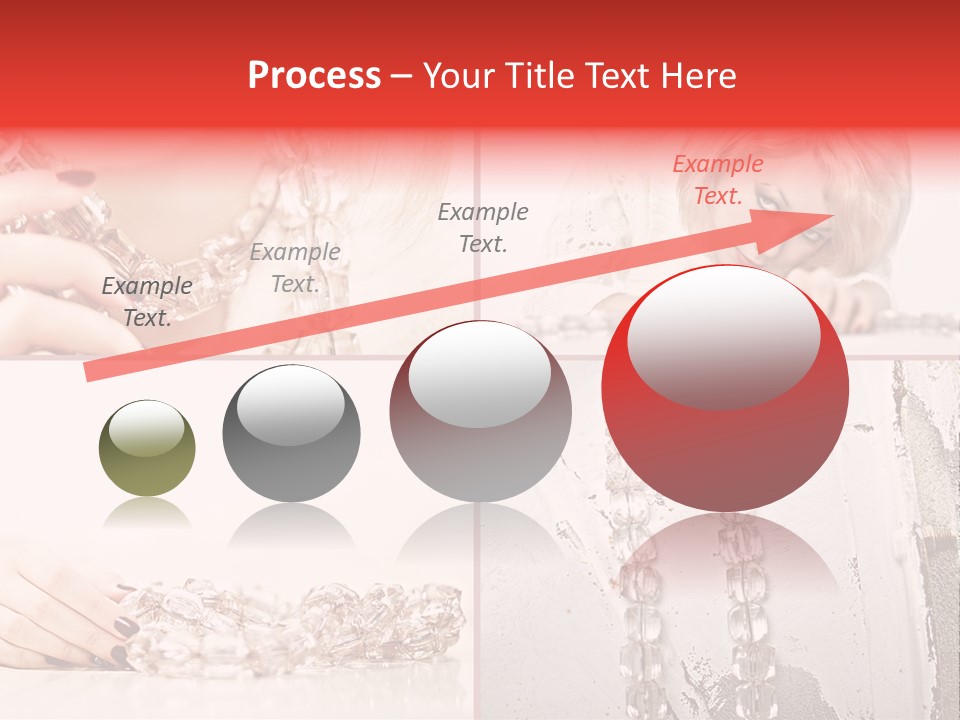 Luxury Caucasian Model PowerPoint Template