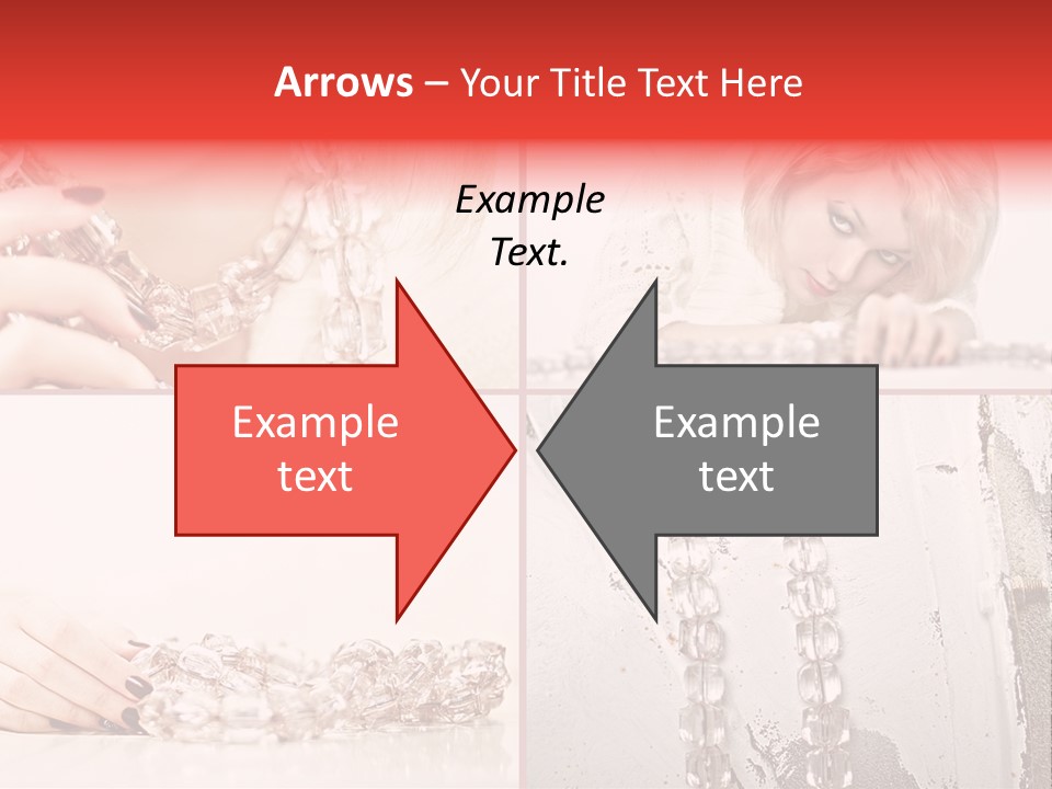 Luxury Caucasian Model PowerPoint Template