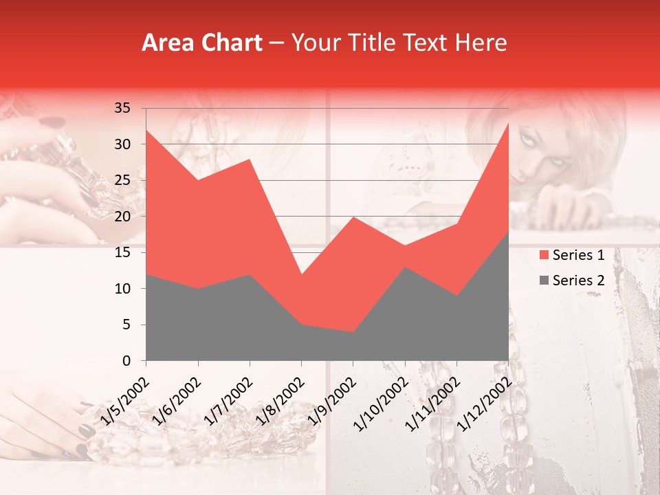 Luxury Caucasian Model PowerPoint Template