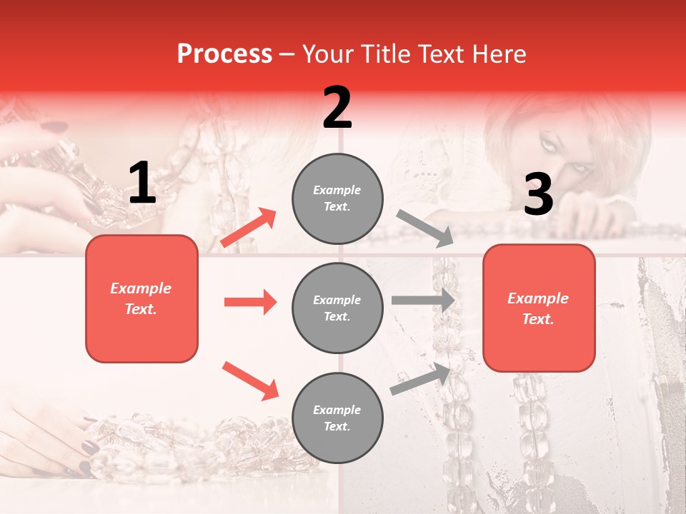 Luxury Caucasian Model PowerPoint Template