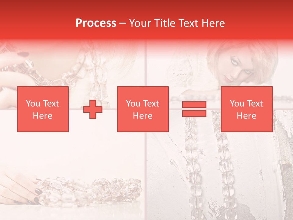 Luxury Caucasian Model PowerPoint Template