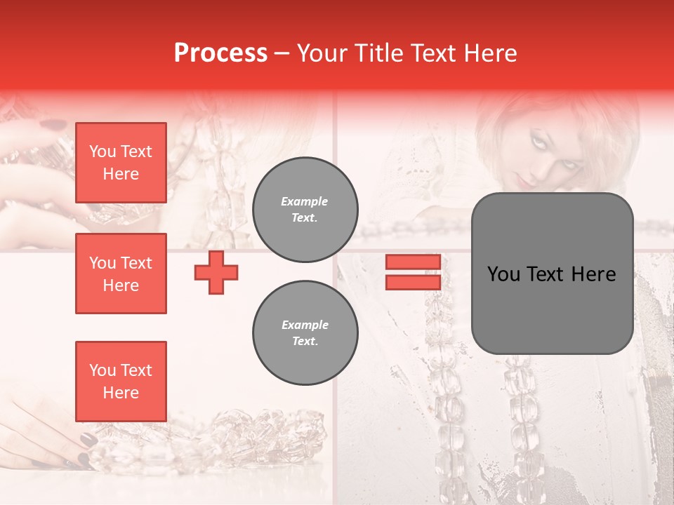 Luxury Caucasian Model PowerPoint Template