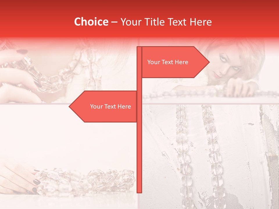 Luxury Caucasian Model PowerPoint Template