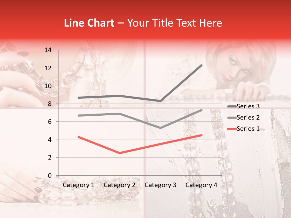 Luxury Caucasian Model PowerPoint Template