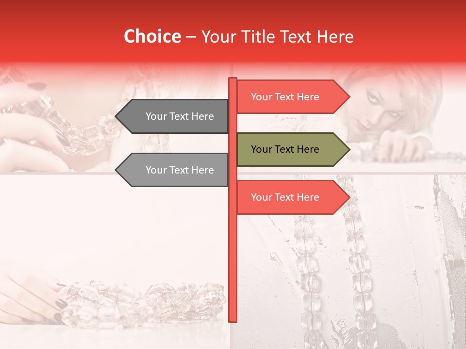 Luxury Caucasian Model PowerPoint Template