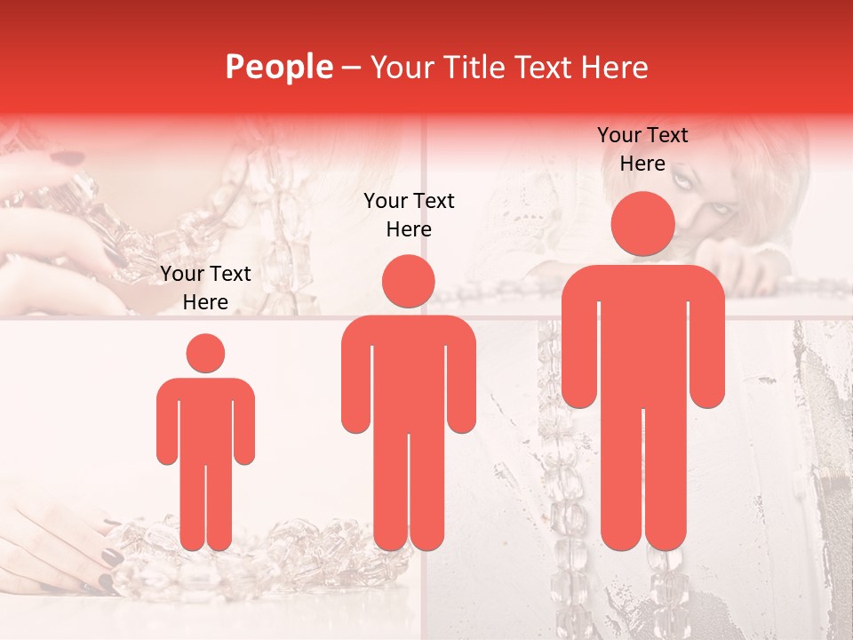 Luxury Caucasian Model PowerPoint Template