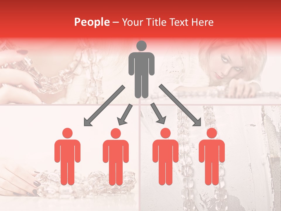 Luxury Caucasian Model PowerPoint Template