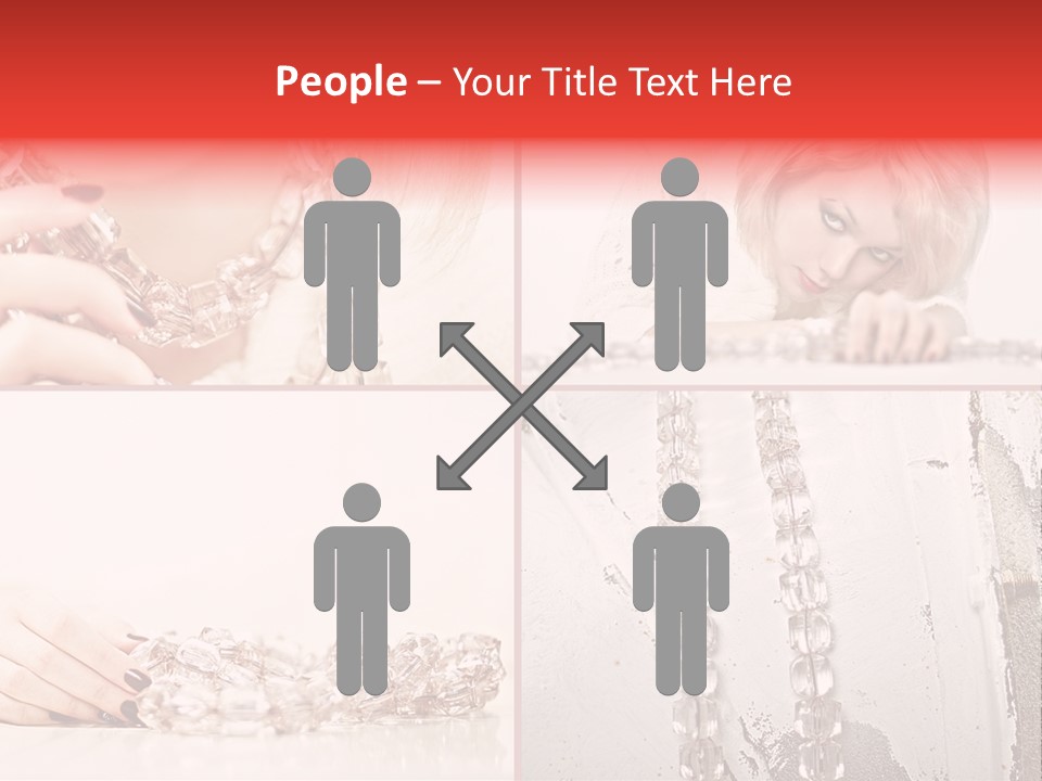 Luxury Caucasian Model PowerPoint Template