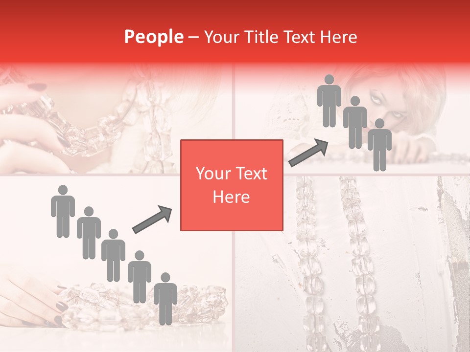 Luxury Caucasian Model PowerPoint Template