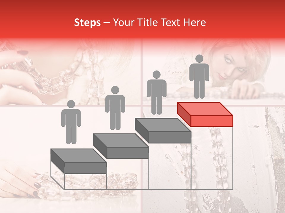 Luxury Caucasian Model PowerPoint Template