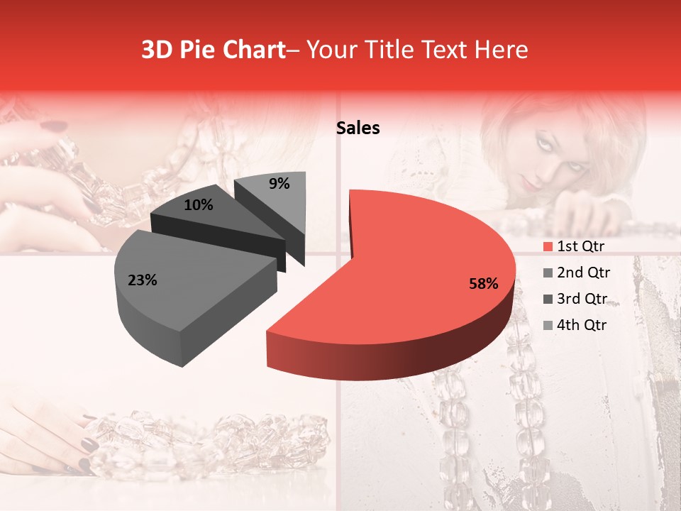 Luxury Caucasian Model PowerPoint Template