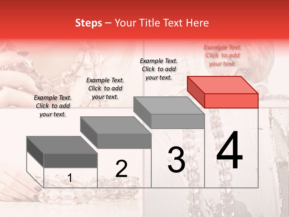 Luxury Caucasian Model PowerPoint Template