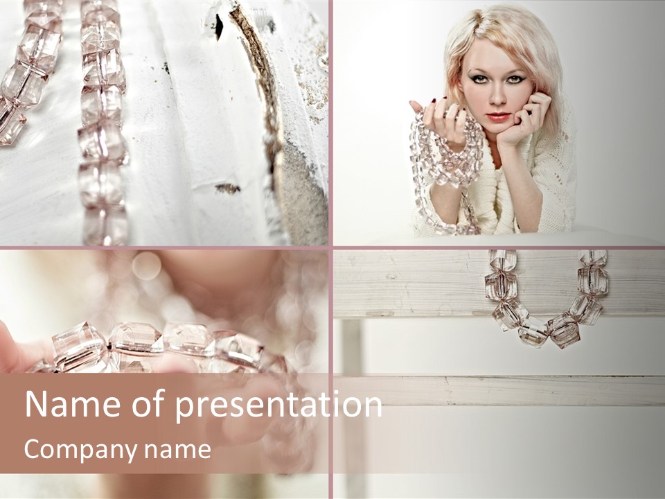 Ring Model Adornment PowerPoint Template