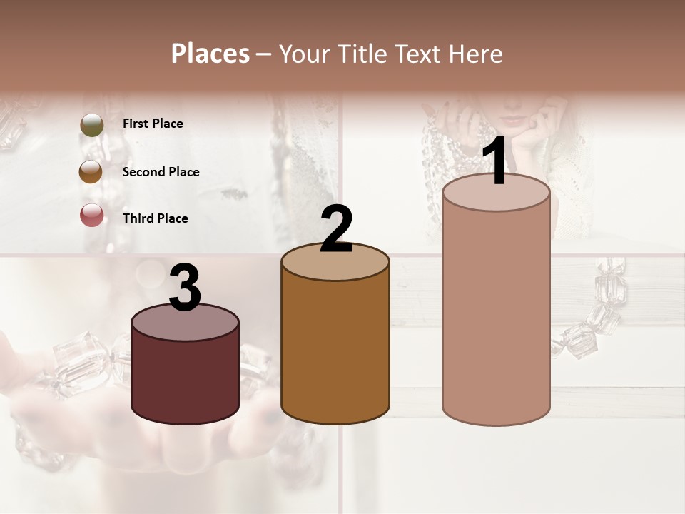 Ring Model Adornment PowerPoint Template