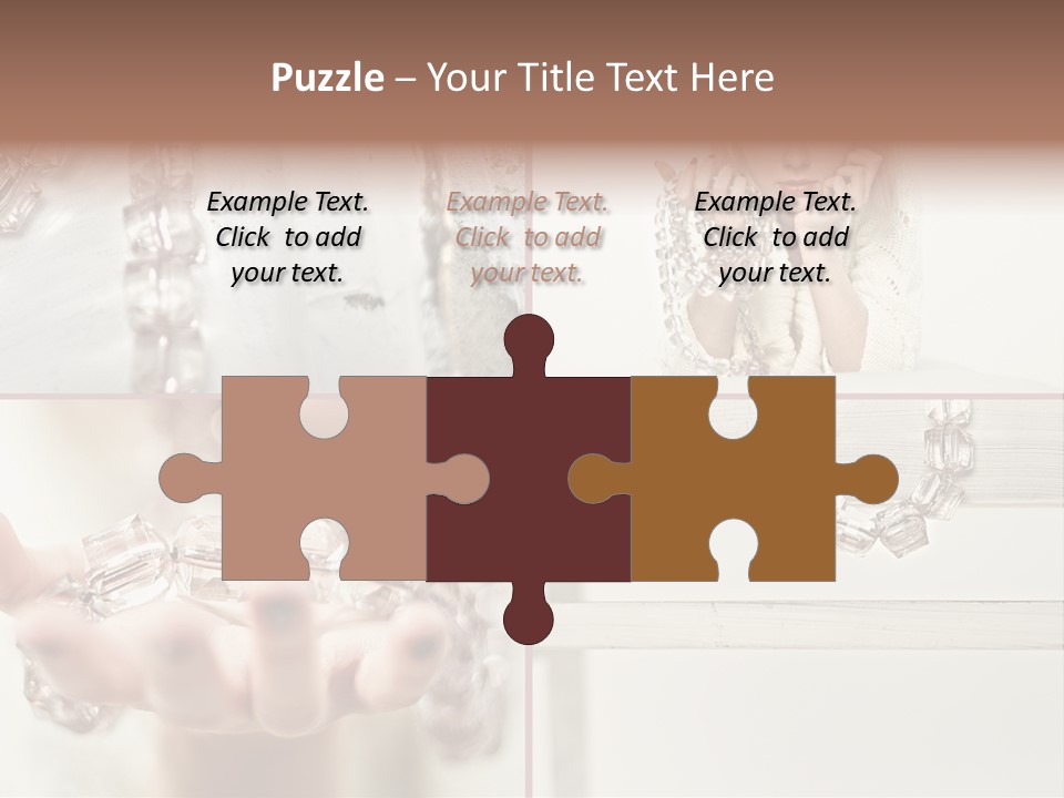 Ring Model Adornment PowerPoint Template