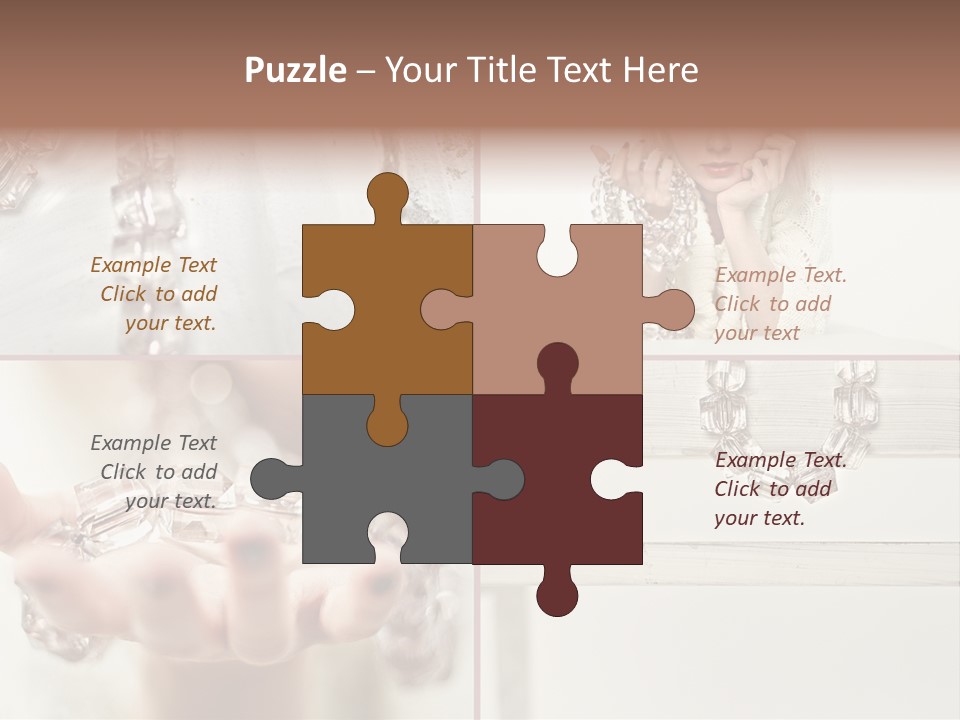 Ring Model Adornment PowerPoint Template