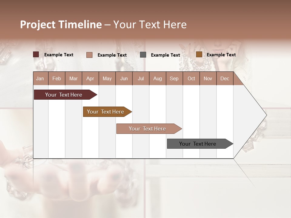 Ring Model Adornment PowerPoint Template