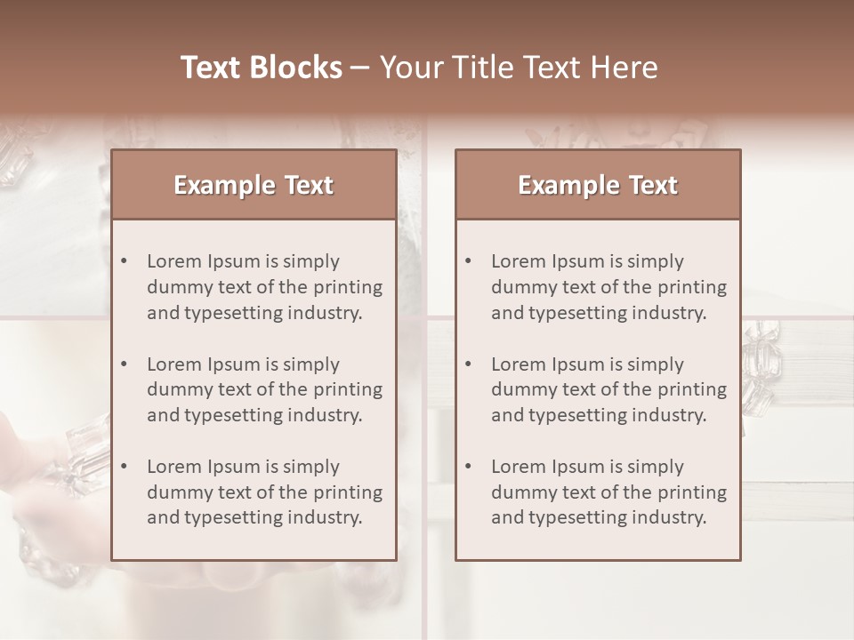 Ring Model Adornment PowerPoint Template