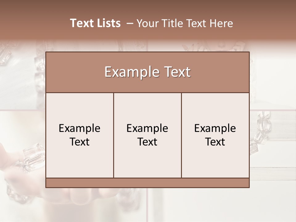 Ring Model Adornment PowerPoint Template