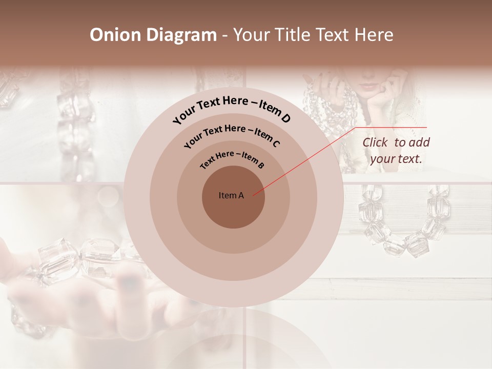 Ring Model Adornment PowerPoint Template