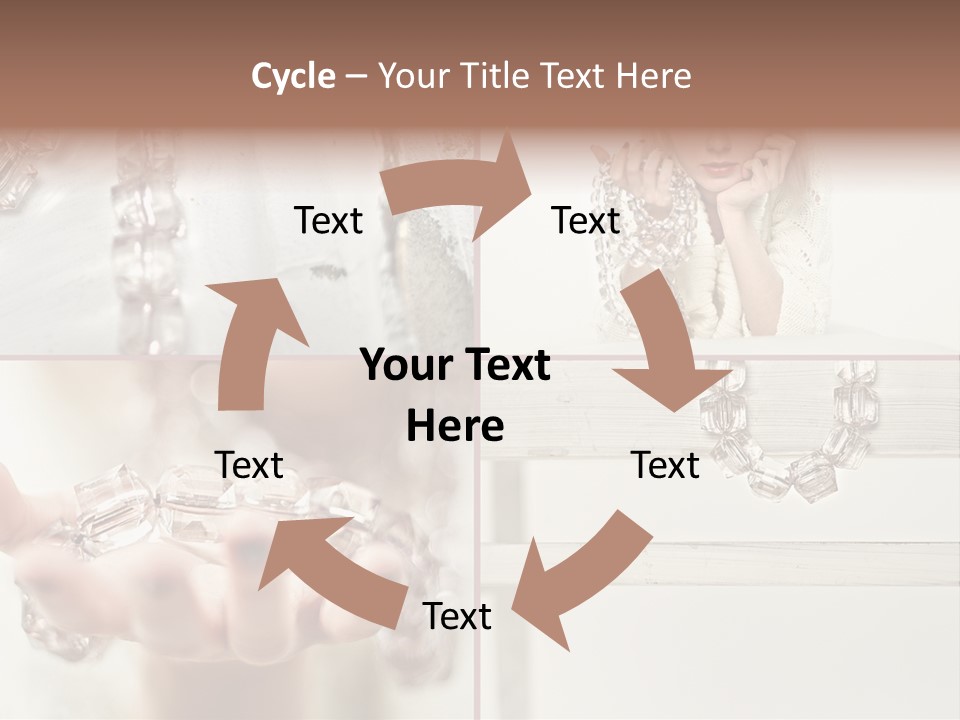 Ring Model Adornment PowerPoint Template