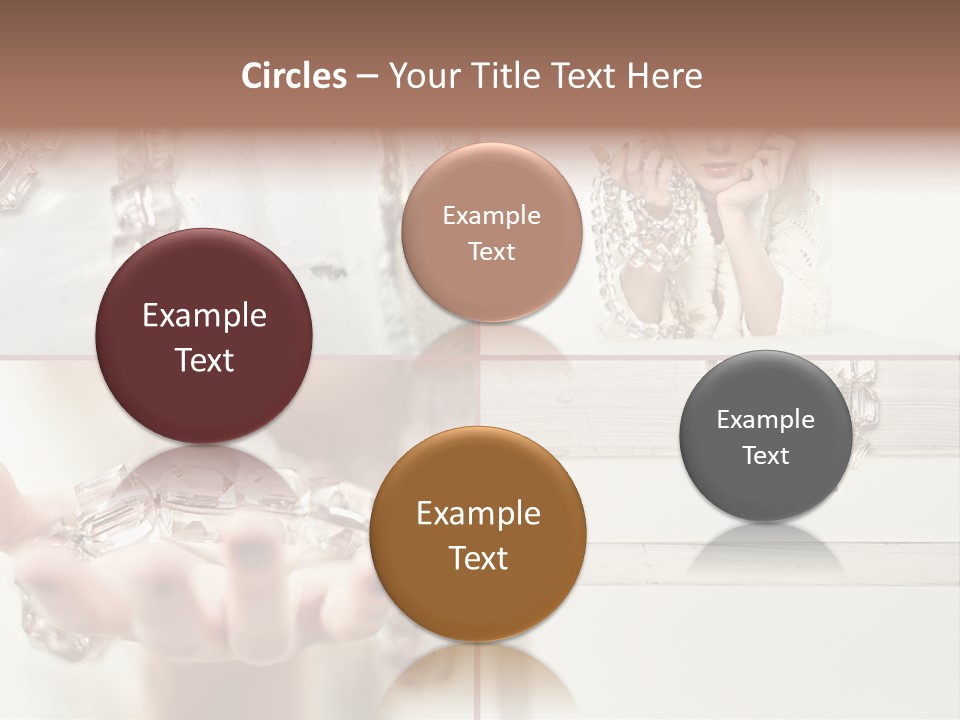 Ring Model Adornment PowerPoint Template
