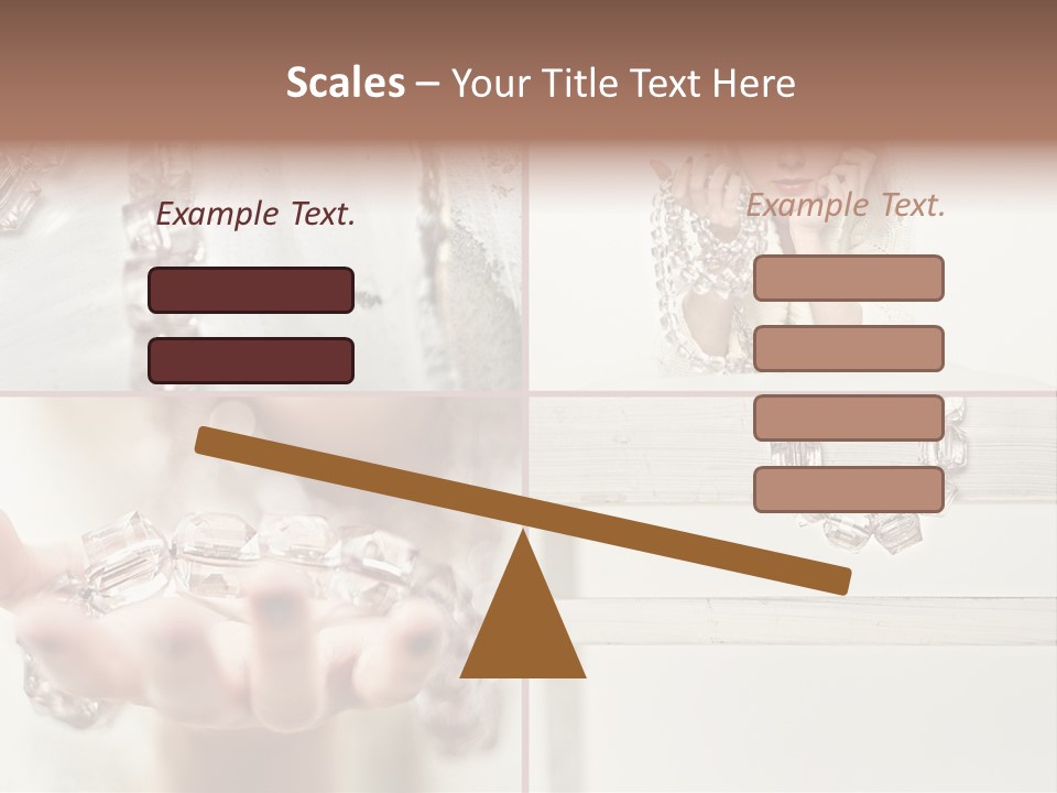 Ring Model Adornment PowerPoint Template