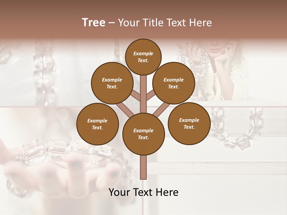 Ring Model Adornment PowerPoint Template
